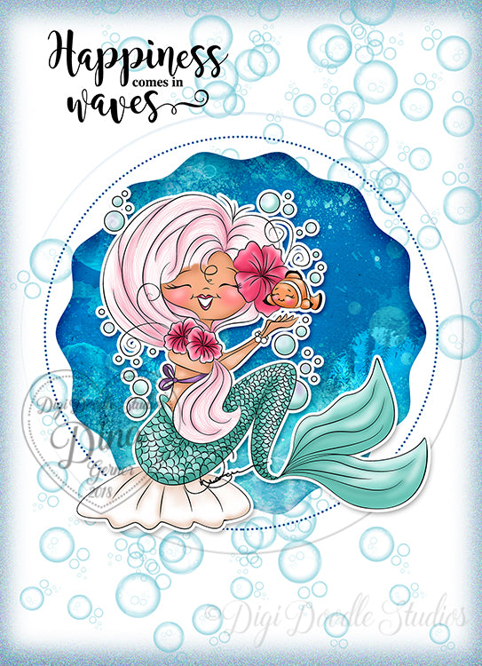 Serina Mermaid Digi Stamp
