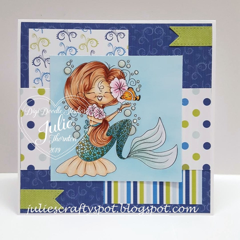 Serina Mermaid Digi Stamp