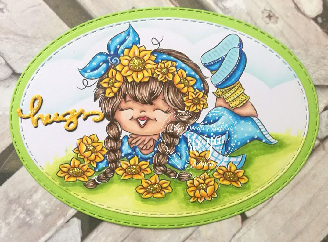 Sunflower Dreams Digi Stamp