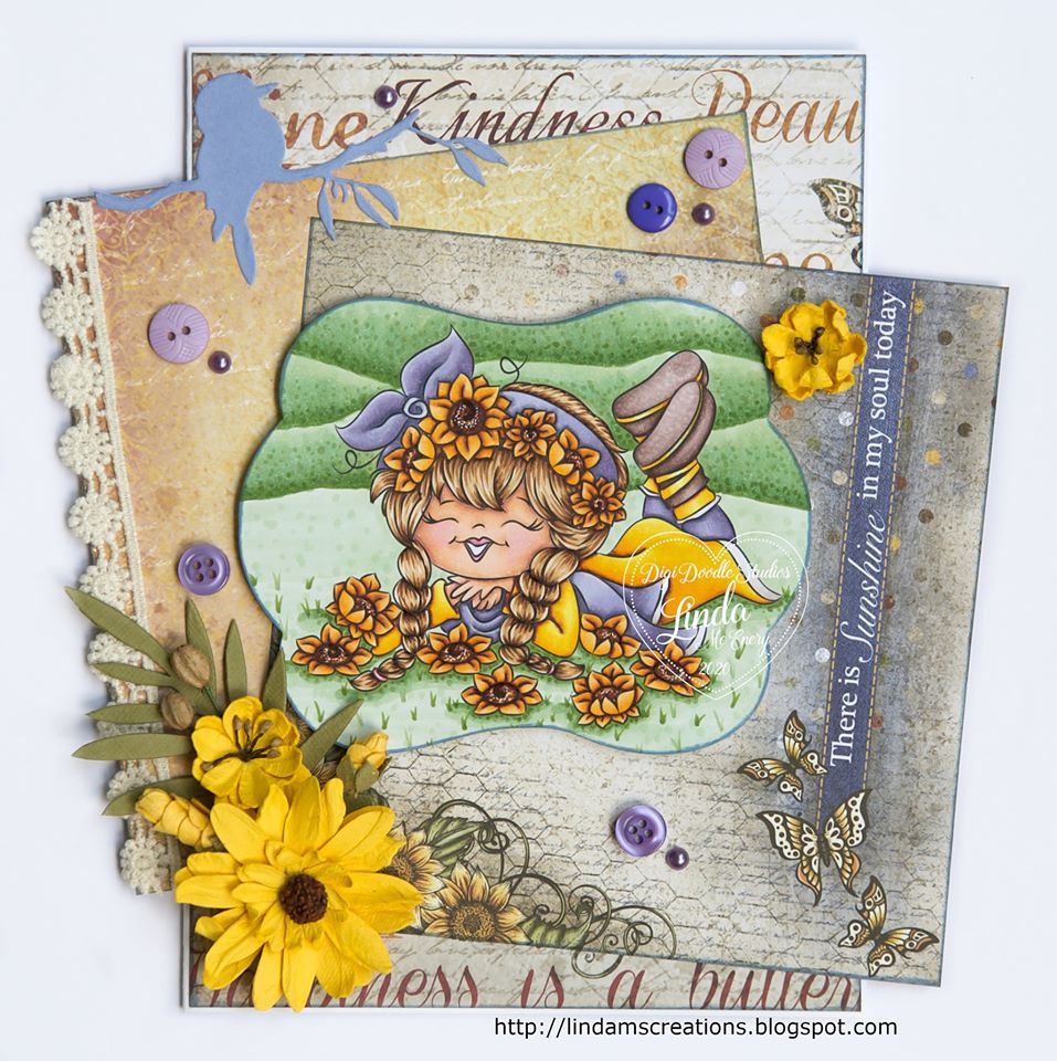 Sunflower Dreams Digi Stamp