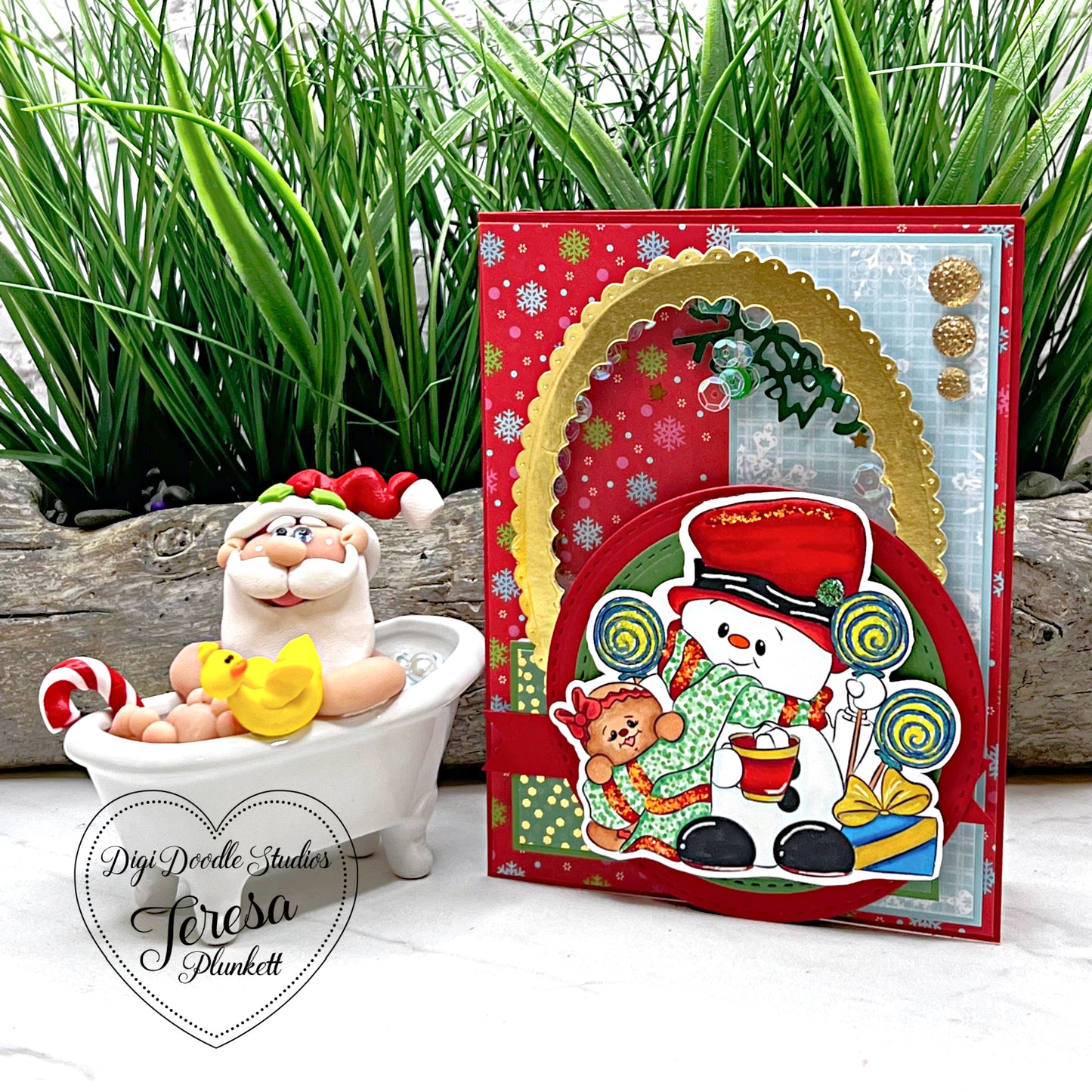 Sweet Freddie Frost Snowman Digi Stamp