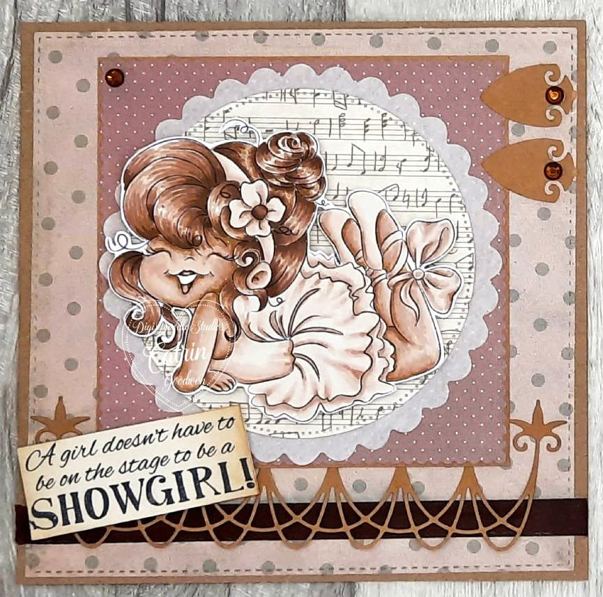 Sylvie Ballerina Digi Stamp