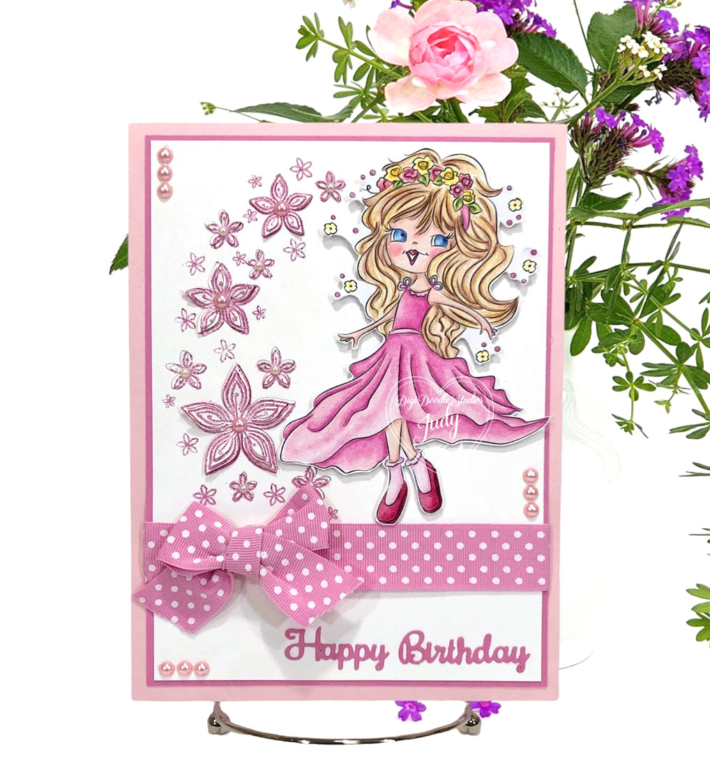 Yasmin Twirl Digi Stamp