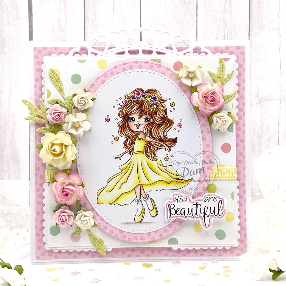 Yasmin Twirl Digi Stamp