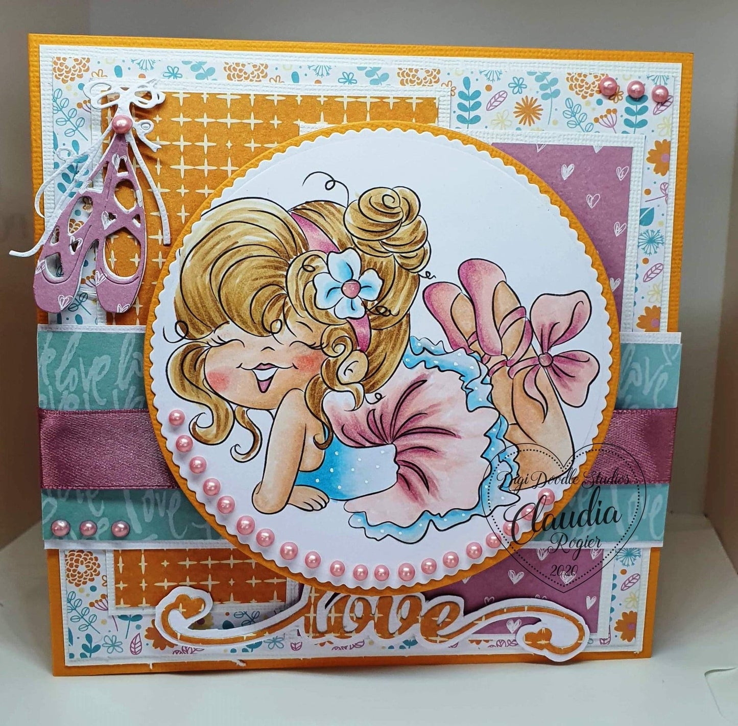 Sylvie Ballerina Digi Stamp