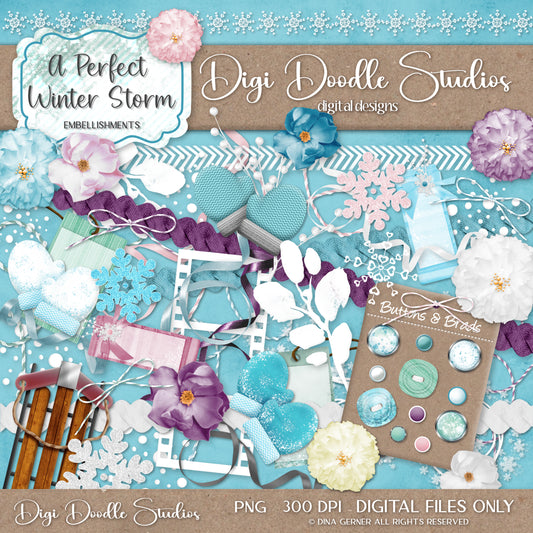 A Perfect Storm Digital Embellishments Collection