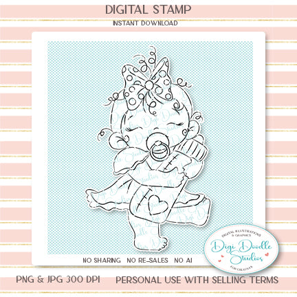 Baby Cassie Digi Stamp