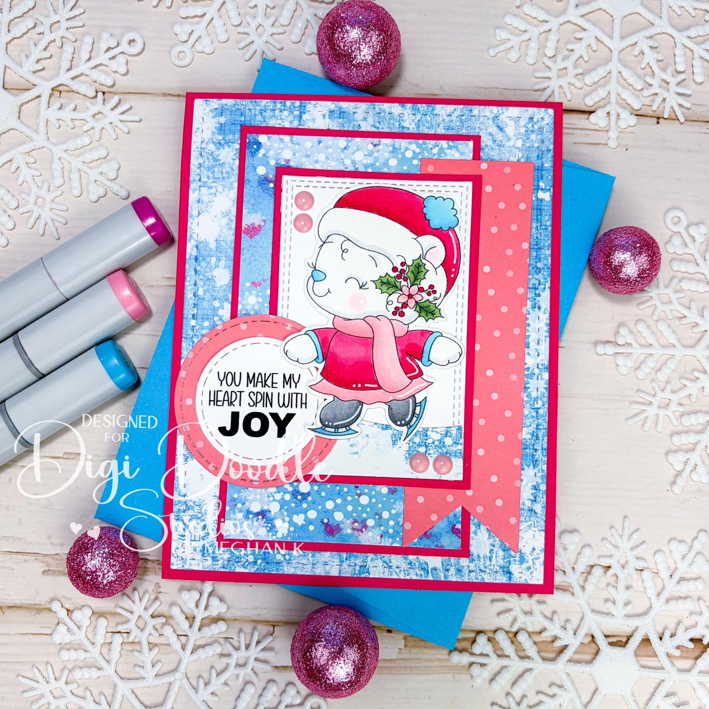 Beary Snowbell Digi Stamp