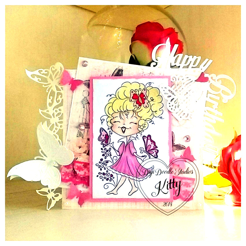 Bella Butterfly Digi Stamp