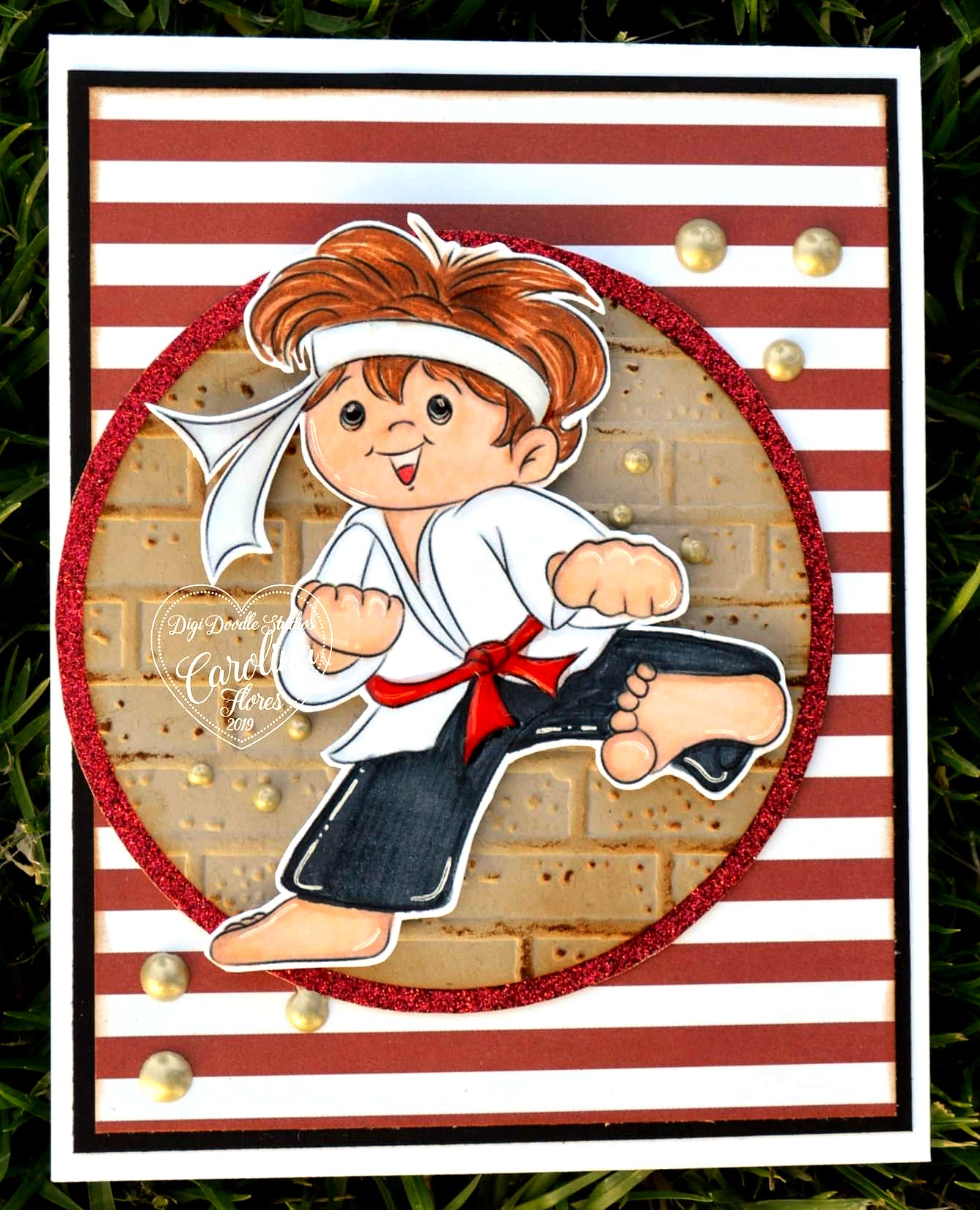 Bobby Martial Arts Boy Digi Stamp