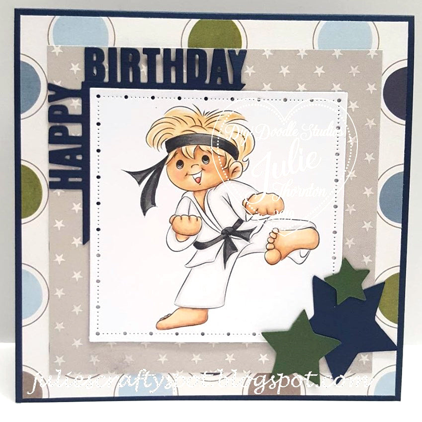 Bobby Martial Arts Boy Digi Stamp