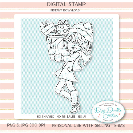 Bringing Gifts Digi Stamp