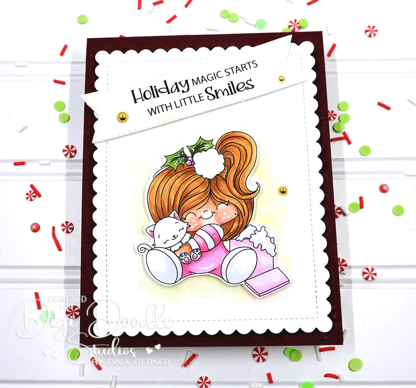 Holly Mae Christmas Digi Stamp