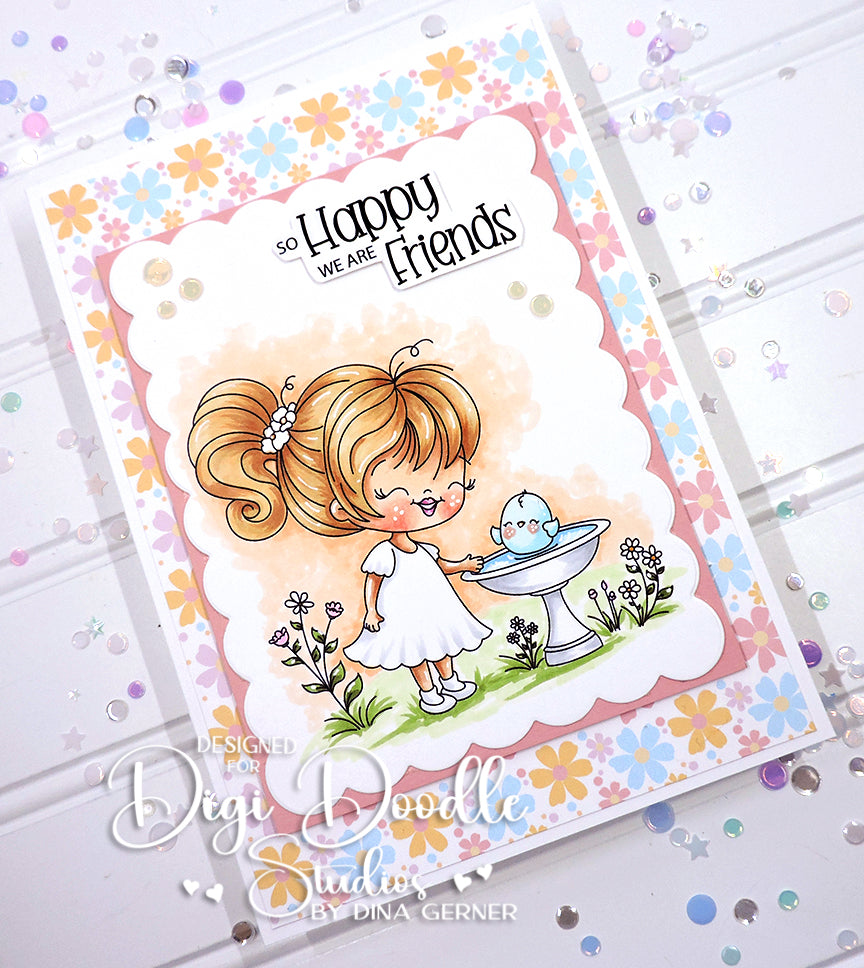 Lila Sparrow Digi Stamp