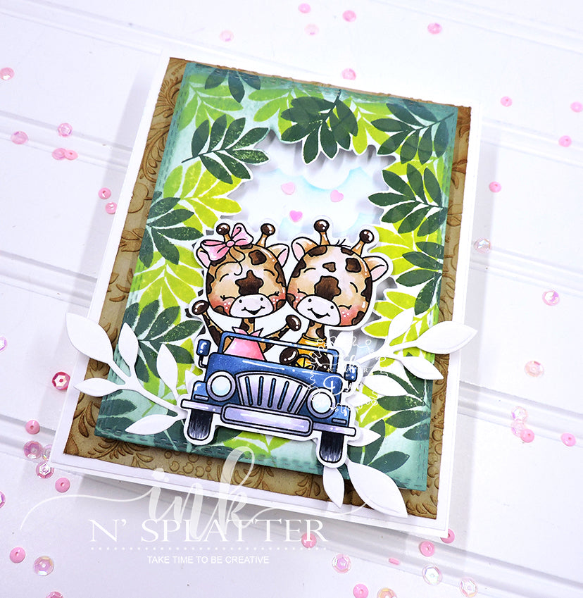 Jungle Greenery Stamp Set