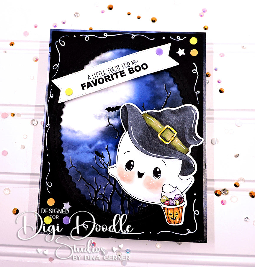 Gentle Ghostly Gus Digi Stamp