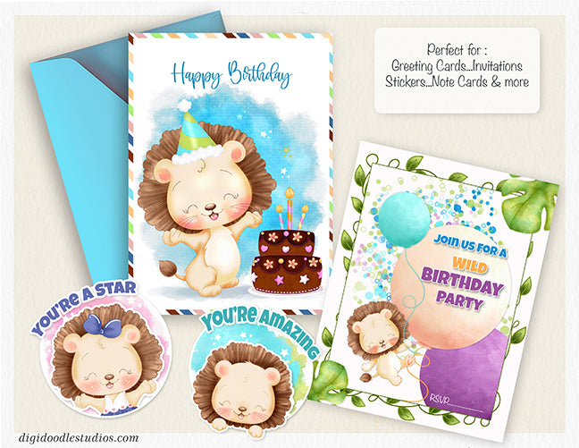 Lion Hearted Digital Illustration Collection
