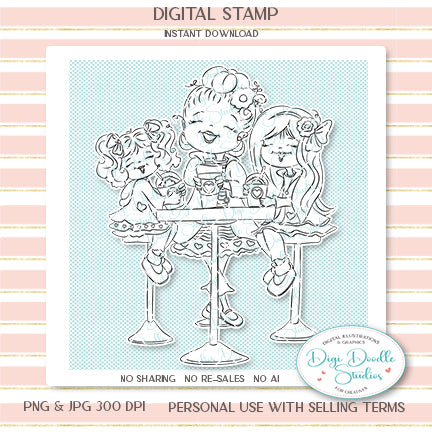 Carolina's Coffee Break Digi Stamp