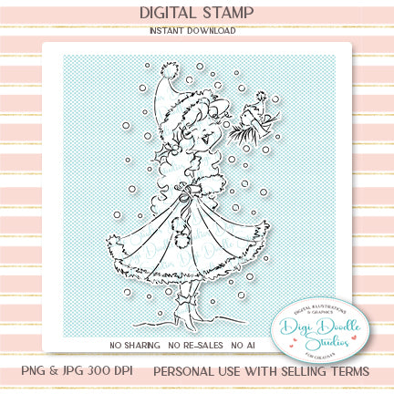 Christmas Grace Digi Stamp