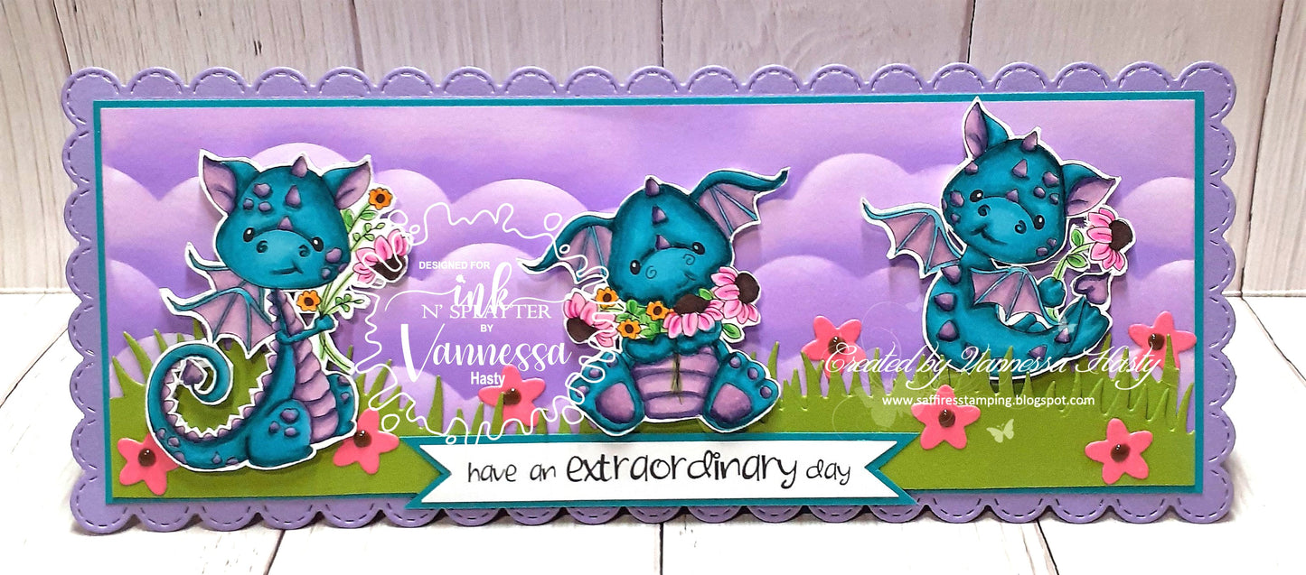 Clubby Dragons Stamp Set