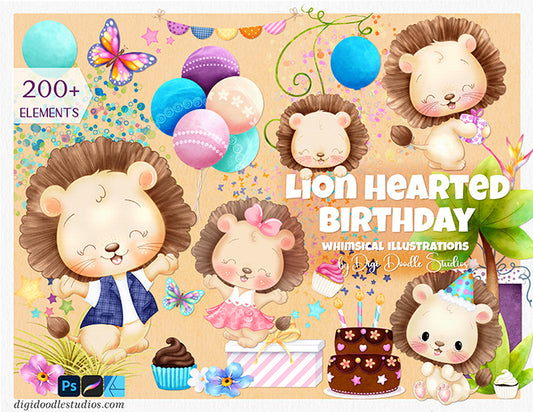 Lion Hearted Digital Illustration Collection