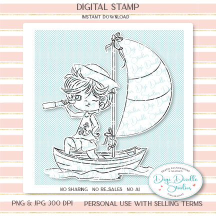 Davie Sailor Boy Digi Stamp