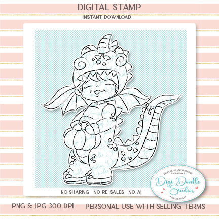 Dino Dean Digi Stamp