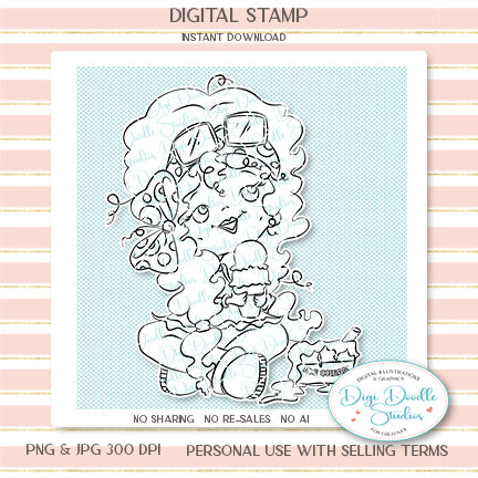 Dottie Two Scoops Digi Stamp