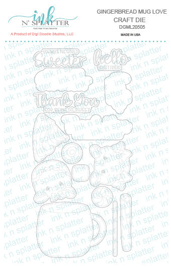Gingerbread Mug Love Die Set
