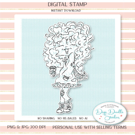 Ginger Digi Stamp