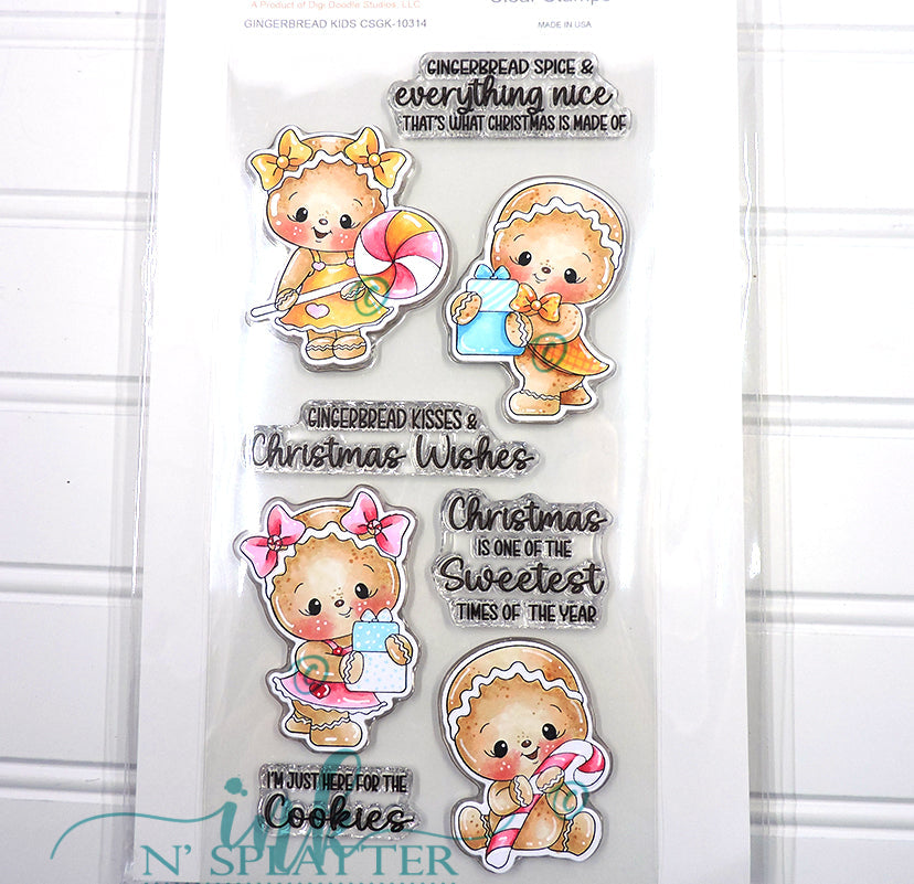 Gingerbread Kids Stamp Set