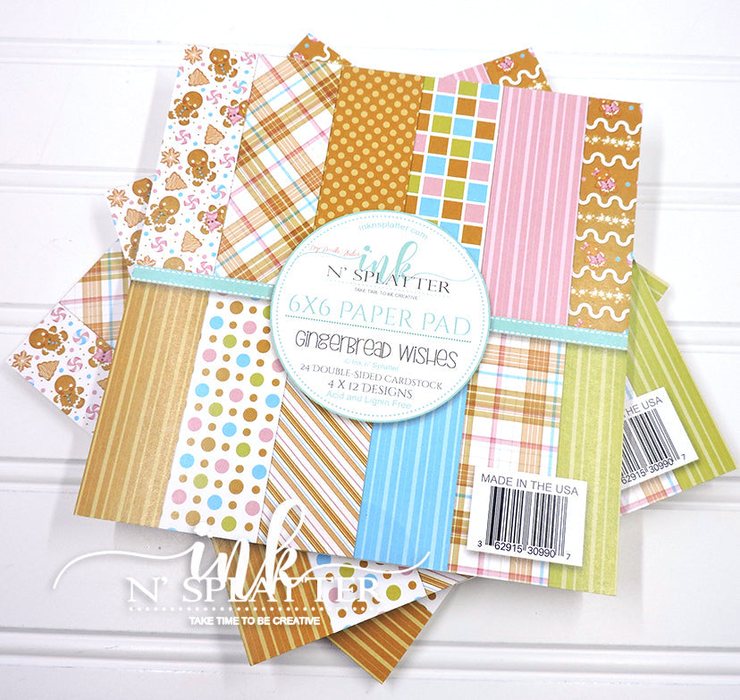 Gingerbread Wishes 6x6 Pattern Paper Pad