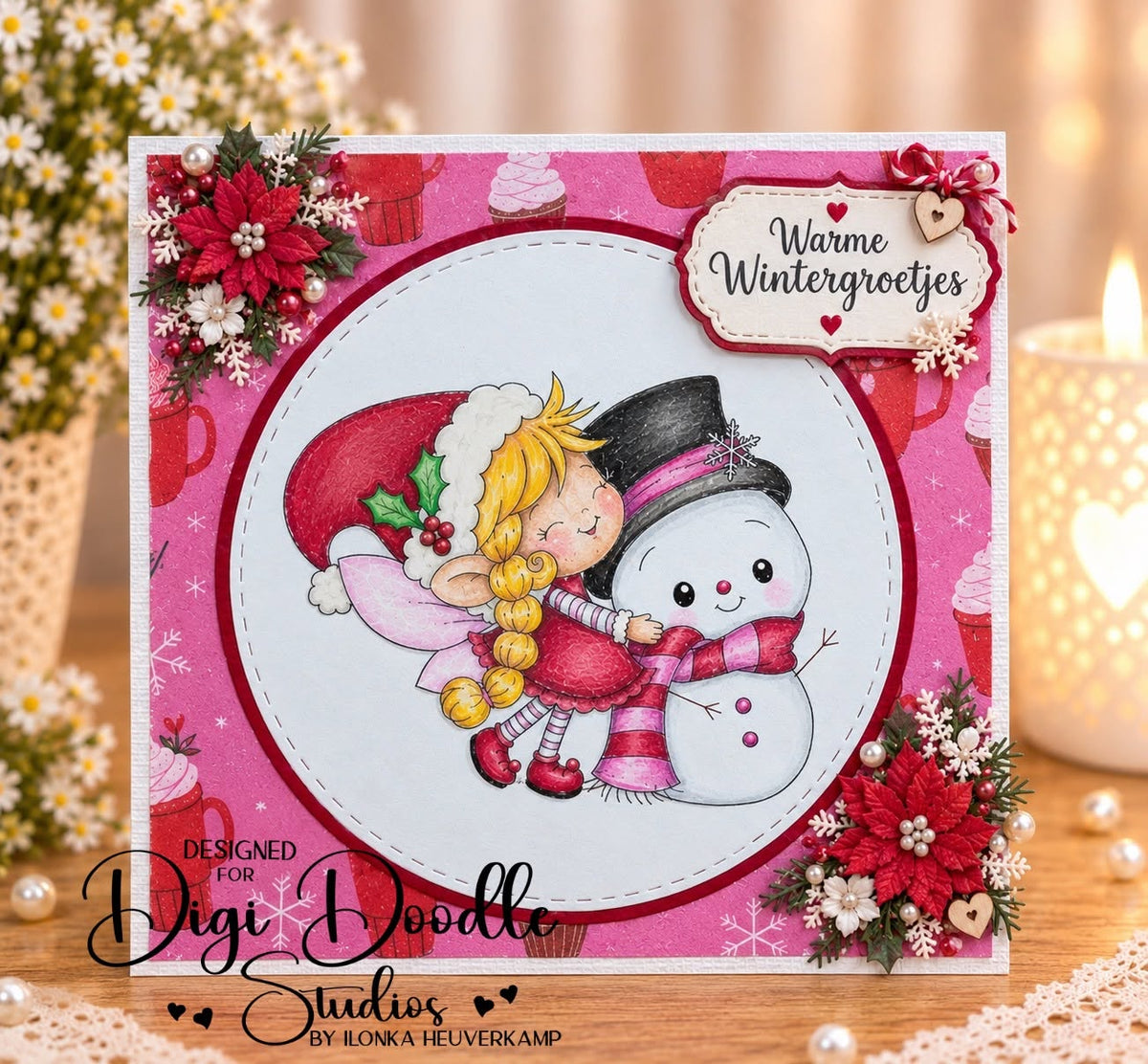 Glacia Snowhisper Fairy Elf Digi Stamp