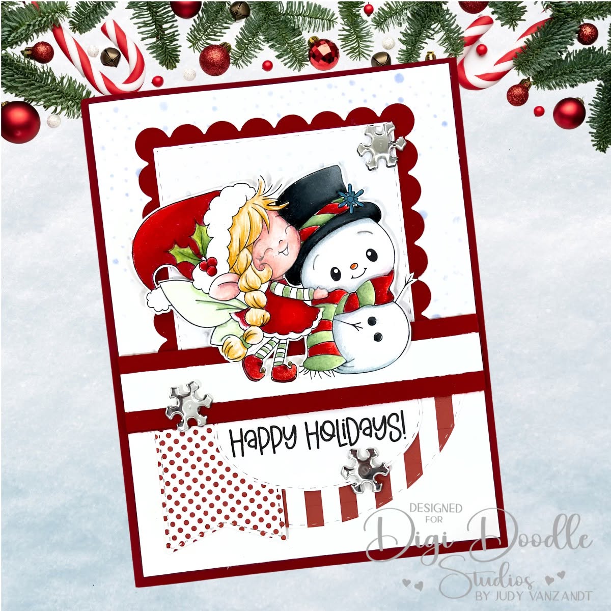 Glacia Snowhisper Fairy Elf Digi Stamp
