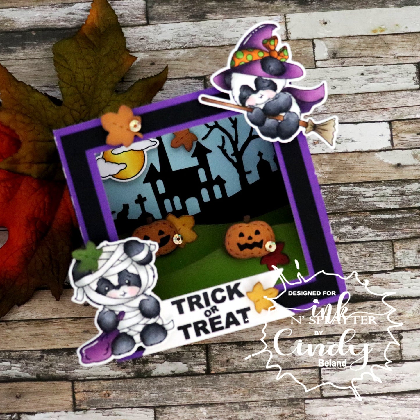 Halloween Pandas Die Set