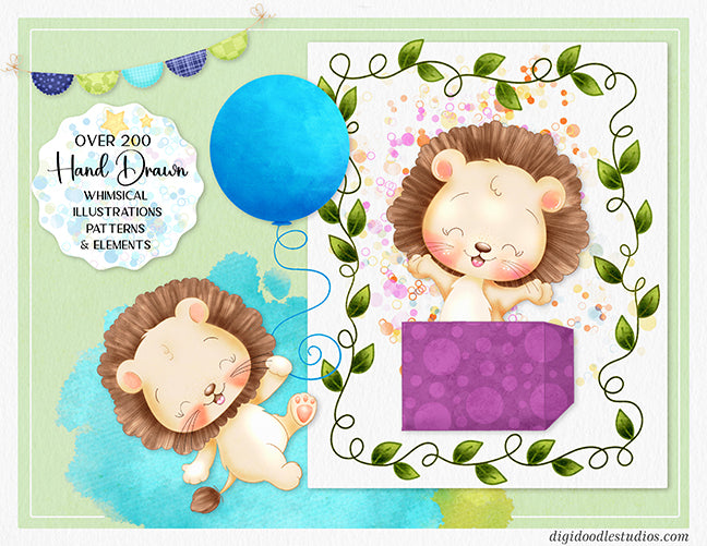 Lion Hearted Digital Illustration Collection