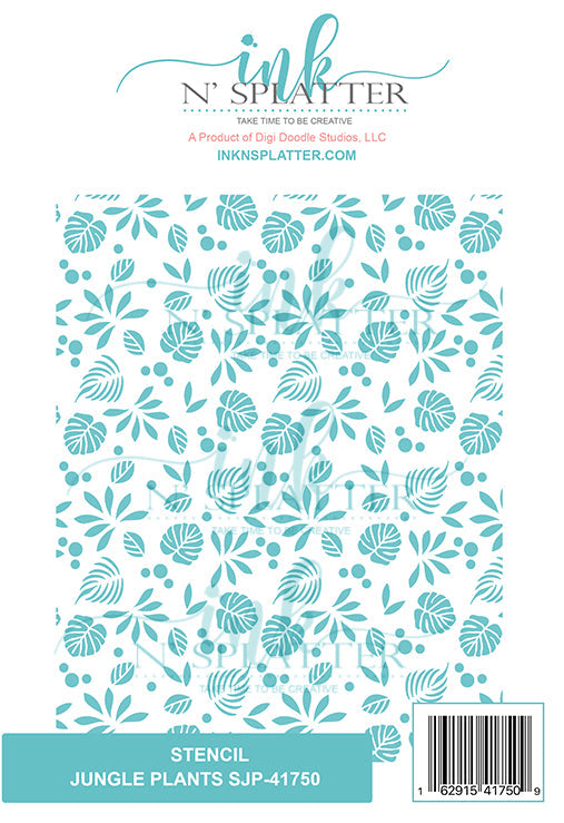 Jungle Plants Stencil