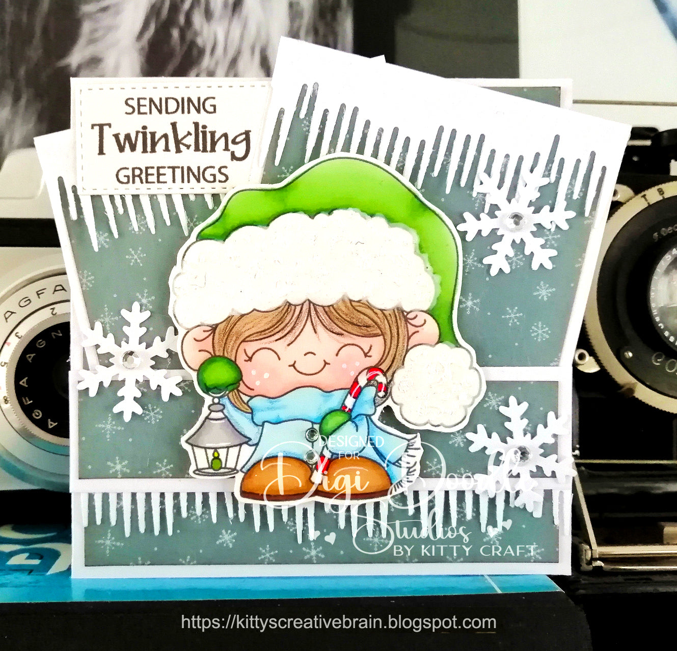Jingle Jay Christmas Digi Stamp
