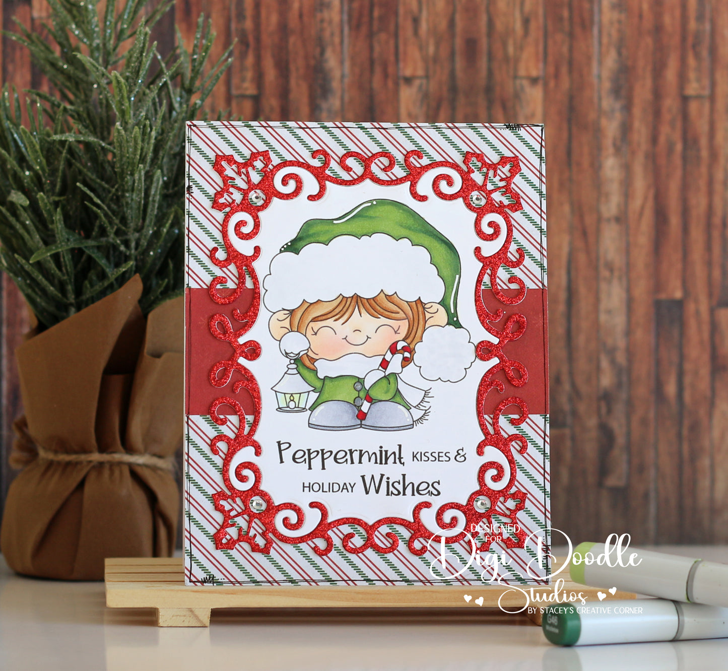 Jingle Jay Christmas Digi Stamp
