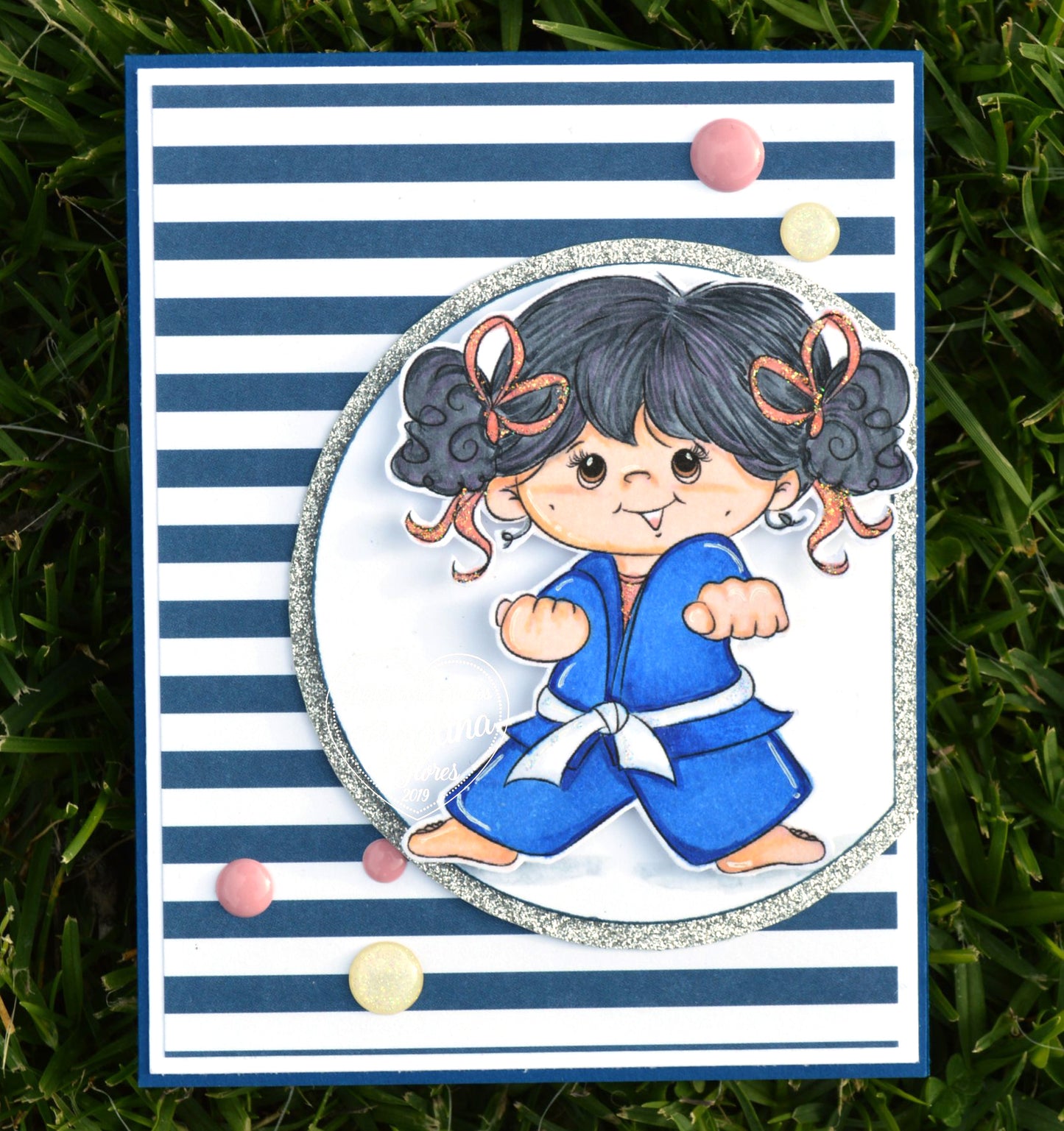 Joanie Martial Arts Girl Digi Stamp
