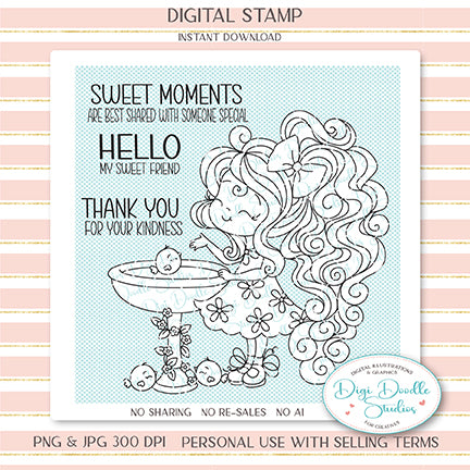 Jodie's Sweet Tweets Digi Stamp