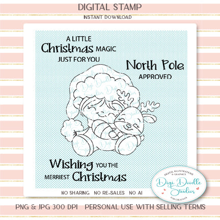 Jolly Jack Christmas Digi Stamp