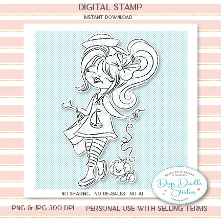 Laine and Sandy Digi Stamp
