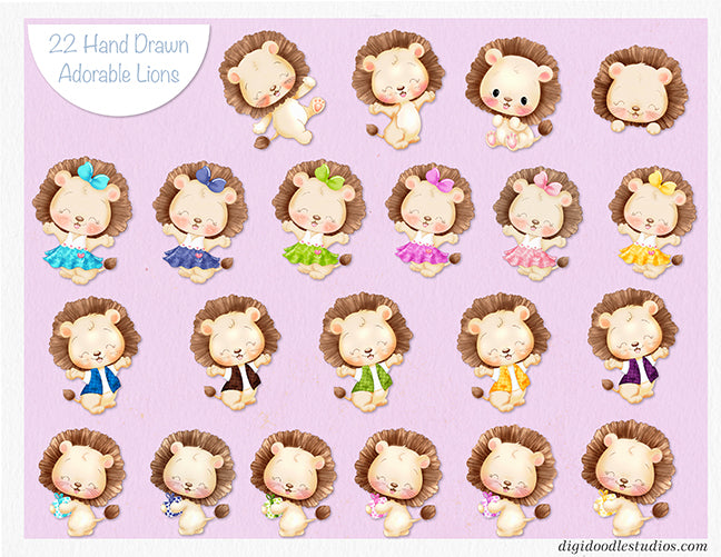 Lion Hearted Digital Illustration Collection