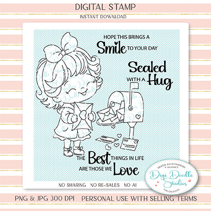 LuLu's Love Letters Digi Stamp
