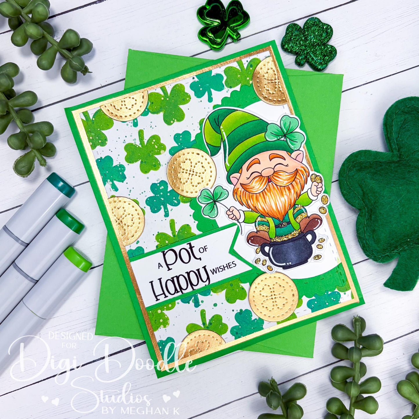 Lucky McSully Leprechaun Digi Stamp