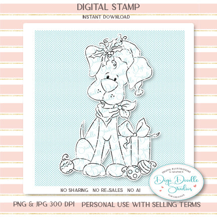 Midnight Prancer Digi Stamp