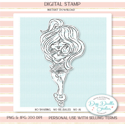 New Mom Digi Stamp