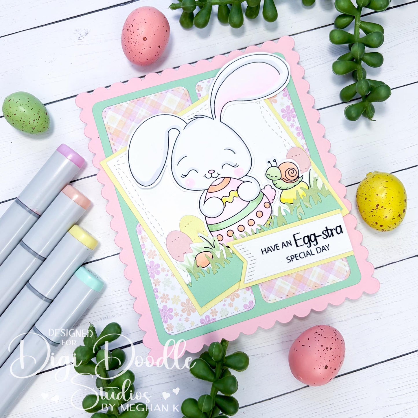 Nibbler Easter Bunny Digi Stamp Set