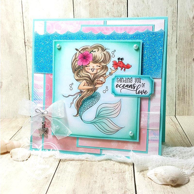 Nixie Mermaid Digi Stamp